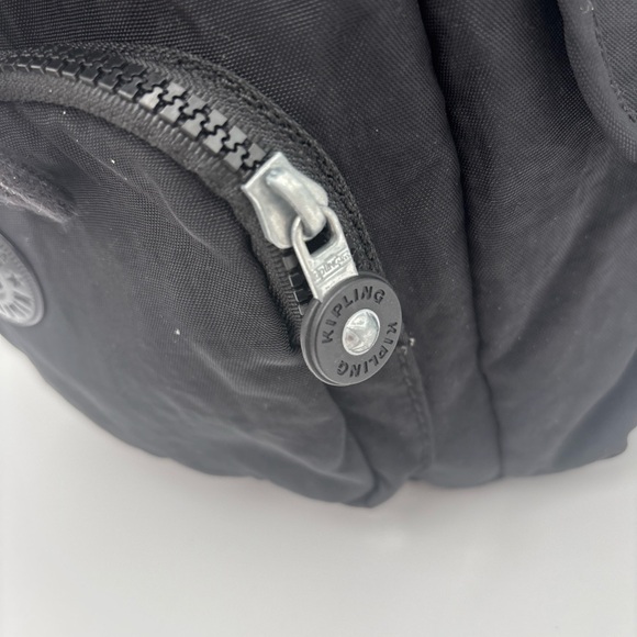 Kipling Black Backpack with Silver Logo - Picture 7 of 12